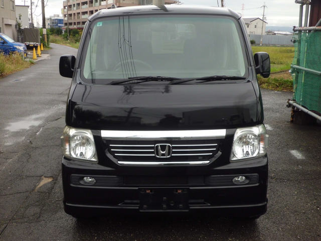 ホンダ バモス L ターボ ローダウン 禁煙車純正エアロSDナビBカメラ の 