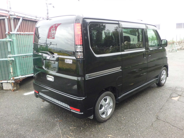 ホンダ バモス L ターボ ローダウン 禁煙車純正エアロSDナビBカメラ の