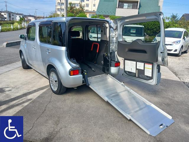 キューブ 福祉車両 スローパー 電動ウインチ