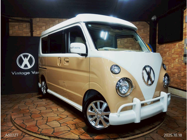 エブリイワゴンPZターボスペシャル ハイルーフレトロバス仕様 キャルルック