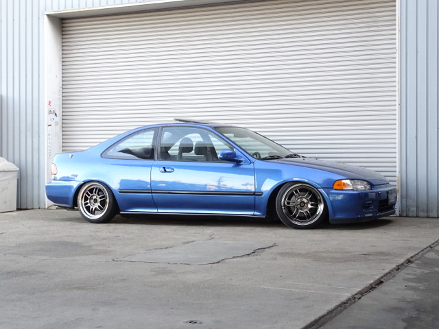 シビッククーペ1.6左Hサンルーフ車高調エンケイRPF1