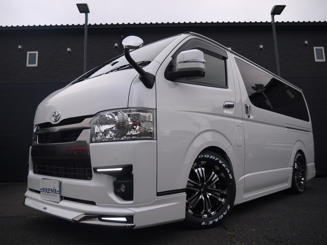 ハイエースバン2.8 スーパーGL ダークプライム S ロング ディーゼル1オーナー モデリスタエアロ リヤモニタ