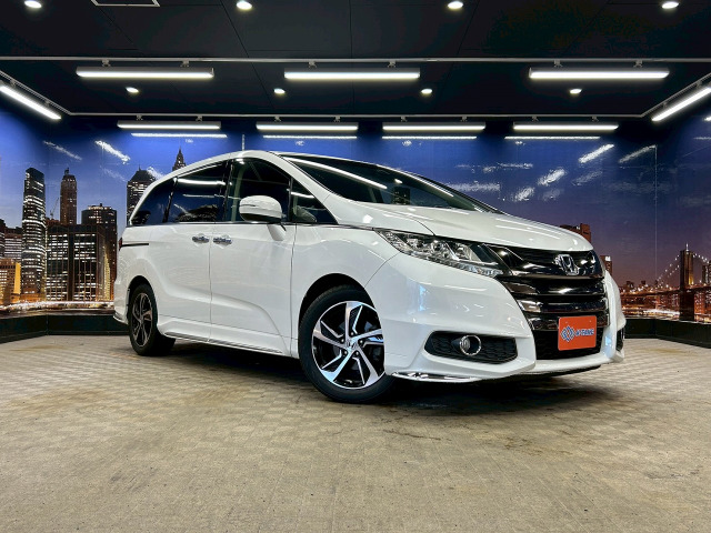 オデッセイ 2.4 アブソルート 黒本革シート 両側パワスラ フリップダウ