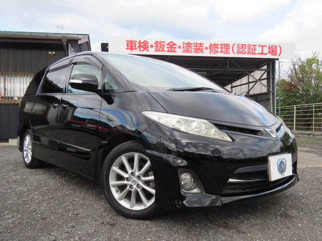 エスティマ2.4 アエラス両側電動D・アルミ・Bカメ・後部TV