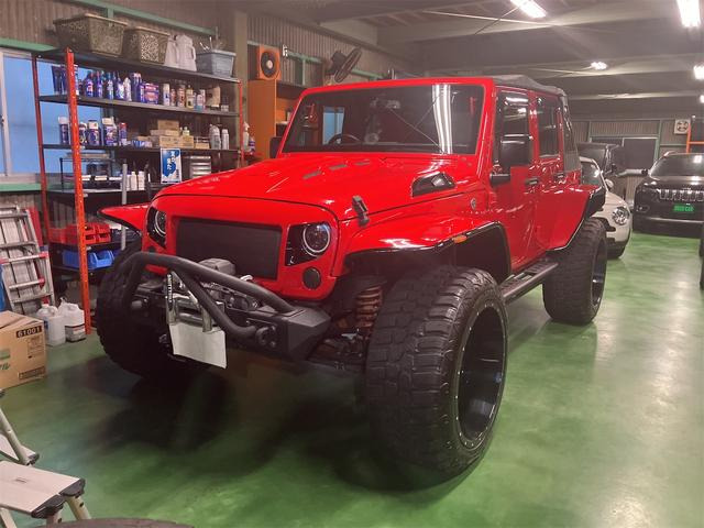 ラングラーアンリミテッド スポーツ 4WDオーバーフェンダー 社外24インチAW