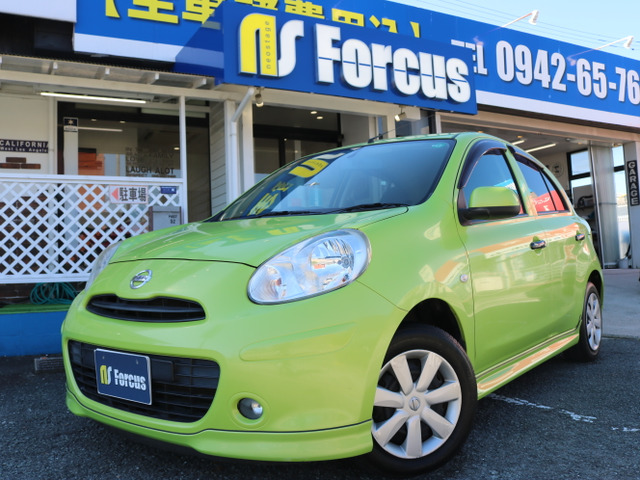 マーチ1.2 12S Vパッケージ純正エアロ/純正ナビ/CD/DVD/Bl