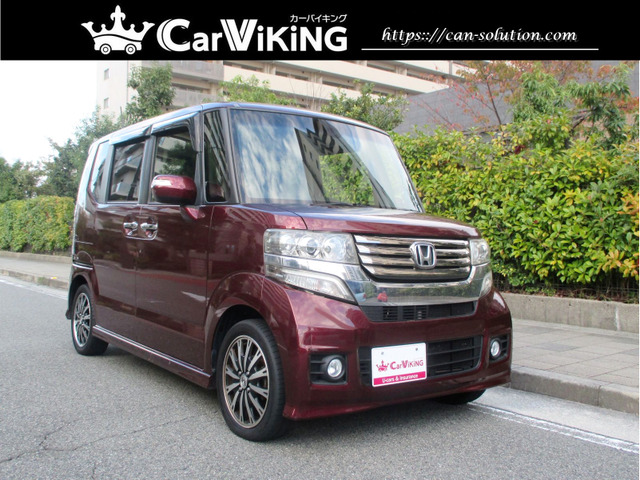 N-BOXカスタムG ターボ SSパッケージ両側パワスラ、ナビ、Bカメラ、BT