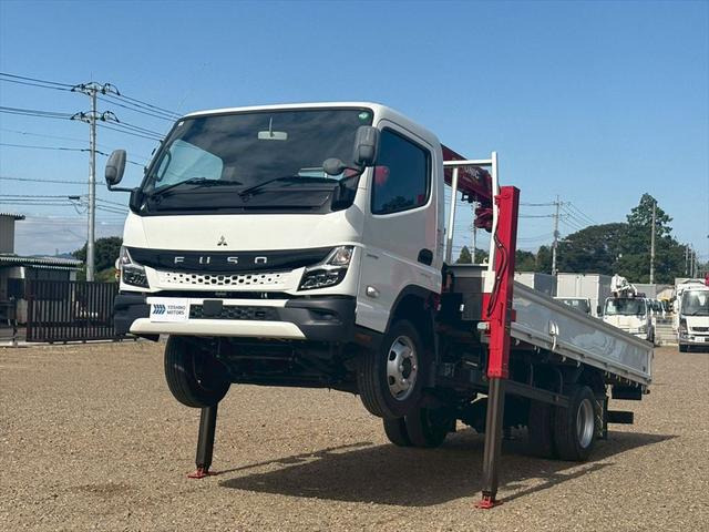 キャンター クレーン付セルフ ワイドロング 4段