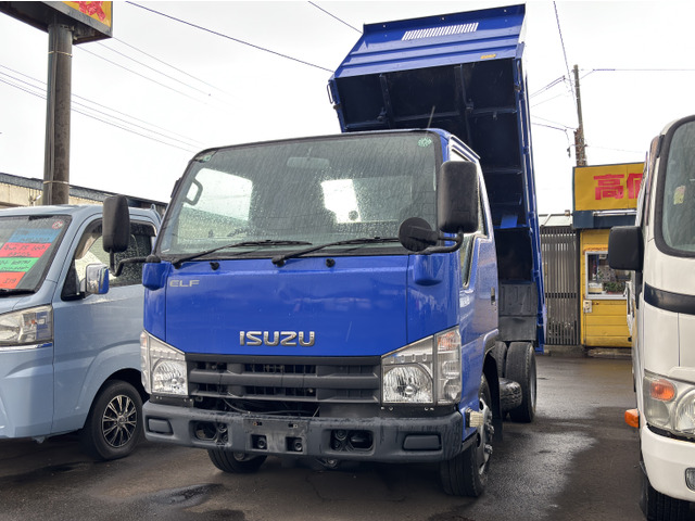 エルフ3.0 強化ダンプ フルフラットロー ディーゼル 4WD積載2t/5MT/AC/PS/PW