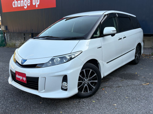 エスティマハイブリッド 2.4 アエラス プレミアムエディション 4WD フリップダウンBl...