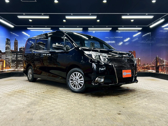 エスクァイア2.0 Gi ブラック テイラード黒革シート 両側パワスラ 純正SDナビ