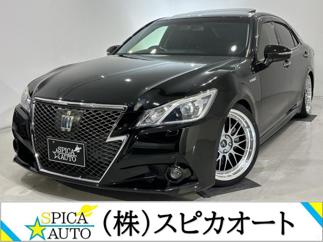 クラウンアスリート ハイブリッド 2.5 G サンルーフ/黒レザー/車高調/19AW