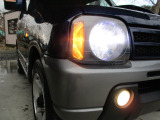 明るいライトです。フォグランプ付きでカッコいいし、安心です。