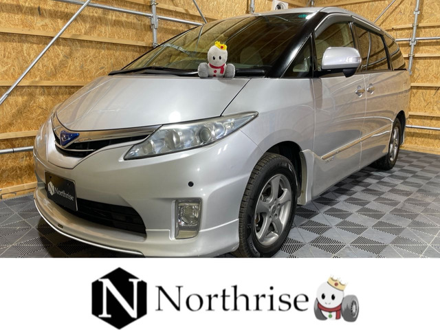 エスティマハイブリッド2.4 X 4WDナビTV後カメラ両側電動ドアETCLED