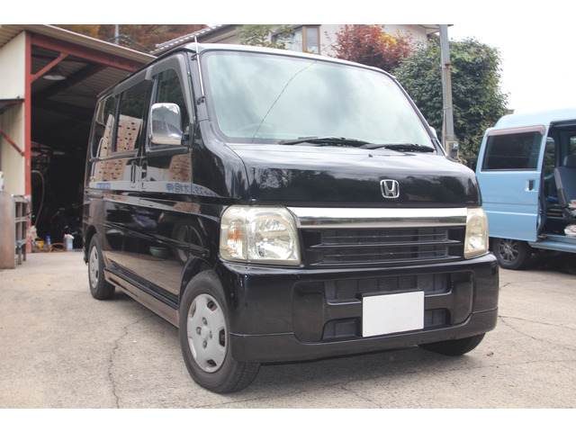 ホンダ バモス M ターボ 車検整備付 の中古車詳細 (99,400km, ブラック