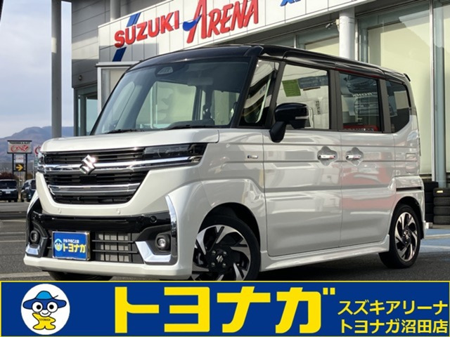 スペーシアカスタムハイブリッド(HYBRID)  XSターボ 4WDスズキセーフティサポート 純正9インチナビ