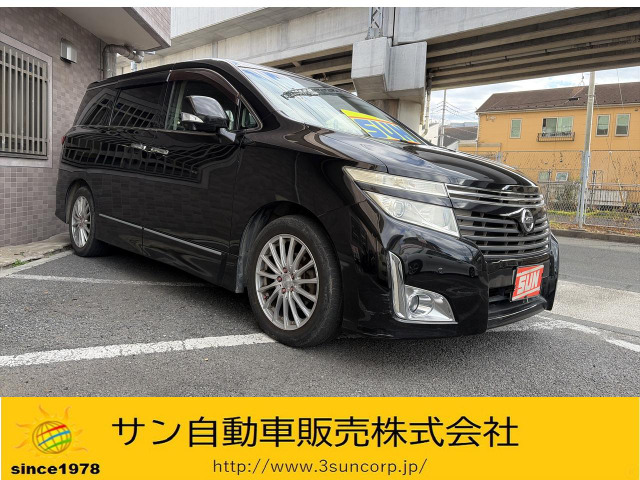 エルグランド 2.5 250ハイウェイスター 両側パワスラ 半黒革シート TVナビ