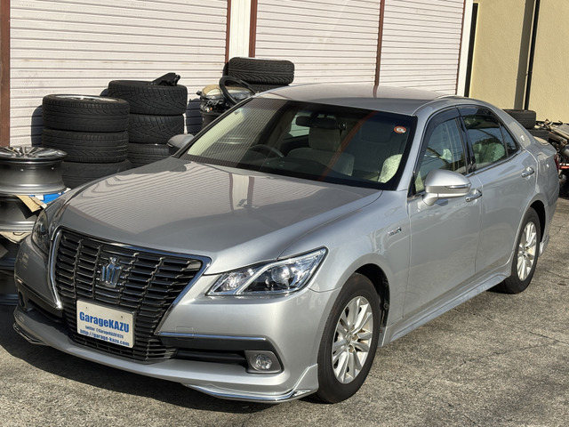 クラウン ハイブリッド 2.5 ロイヤルサルーン エアロパーツ ドラレコ 純正ナビ