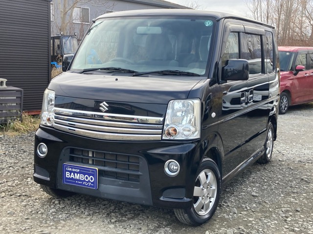 エブリイワゴンPZターボ 4WDナビテレビ片側パワスラドア夏冬タイヤ