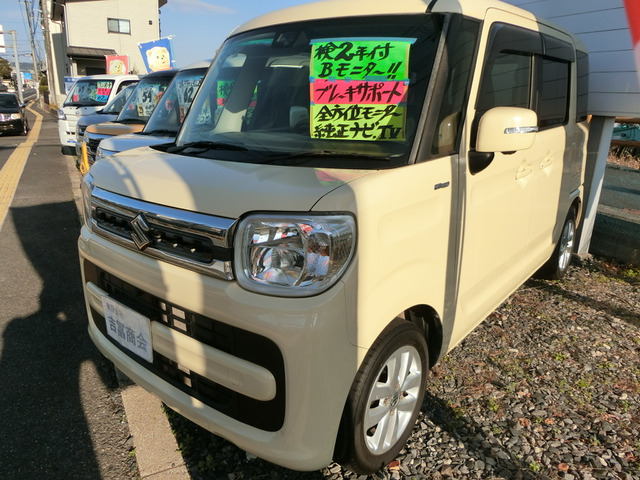 スペーシア ハイブリッド(HYBRID)  X 車検満タン2年付!全方位カメラ!