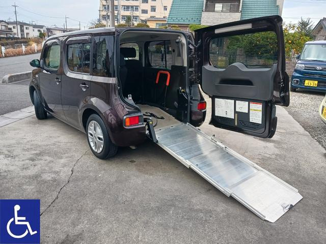 キューブ  福祉車両 スローパー 電動ウインチ