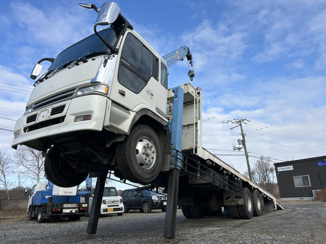 プロフィア セルフローダー セルフクレーン4段ラジコンウィンチ登坂板