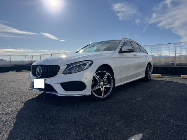 CクラスワゴンC220d スポーツ 本革仕様赤革!リアエアサス新品!アトマイザー搭載