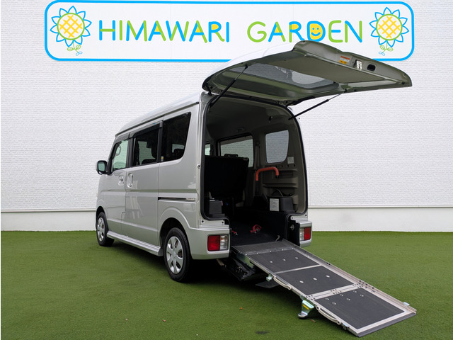 エブリイワゴン ウィズ 車いす移動車 左右分割式リアシート付 福祉/車椅子1台/左右分...