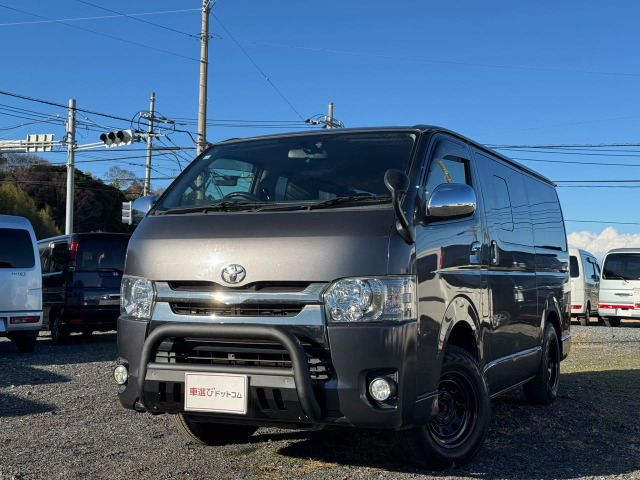 ハイエースバン3.0 スーパーGL ダークプライム ロング ディーゼル 4WD★外ナビ/TV★ETC★HライトLED♪