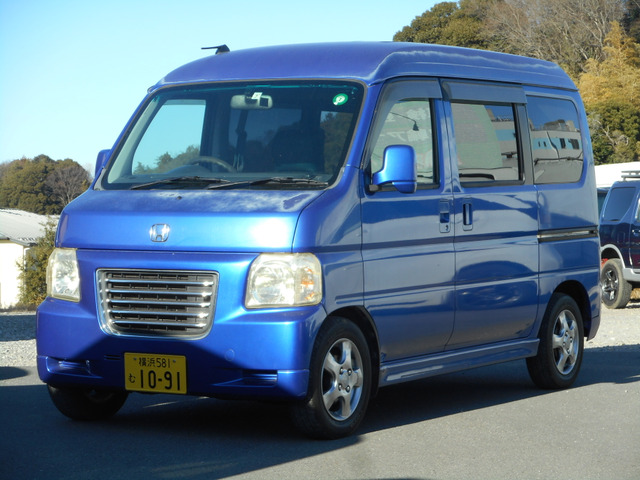 バモスホビオターボ点検済・社外ナビ・バックカメラ・ETC