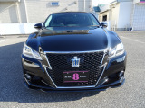 クラウンアスリート ハイブリッド 2.5 S 黒革張替シート WORK20AW エアロ