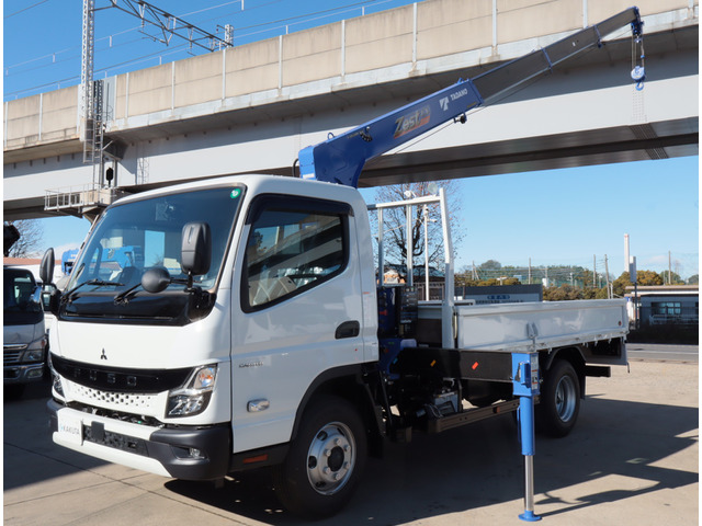 キャンター  2.9t吊4段クレーン ワイドロング