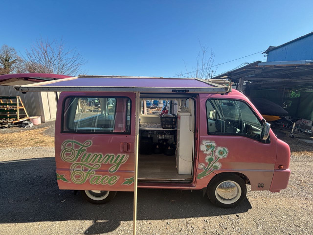 スバル サンバーディアスワゴン クラシック キッチンカー 両側屋根付 
