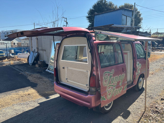 スバル サンバーディアスワゴン クラシック キッチンカー 両側屋根付 