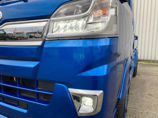 車種不明 トラック用？ フロントバンパー エアロ ブルー 中古 現状品 ダイハツ ハイゼットトラック 翔produceエアロ/オーバーフェンダー の