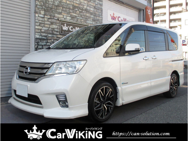 セレナ2.0 ハイウェイスター S-HYBRID Vエアロモード両側パワースライドドア 18インチアルミ