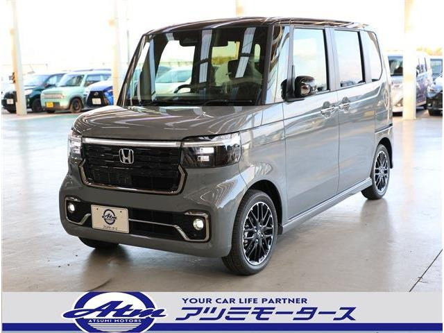 N-BOXカスタムターボ コーディネートスタイル 2トーン未使用車・LEDフォグ・ナビ装着用PKG