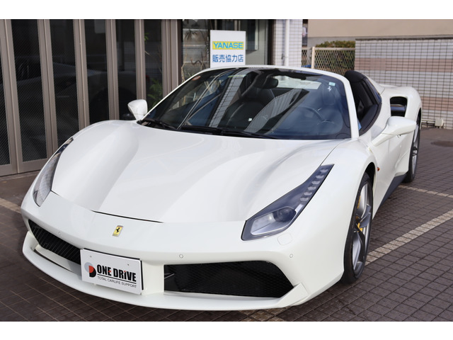 488スパイダーF1 DCTホワイトステッチ LEDステアリング