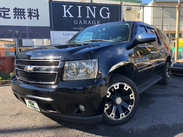 サバーバン 1500 LT 5.3 V8 4WD 新車並行車黒革サンル-フ3ナンバ-