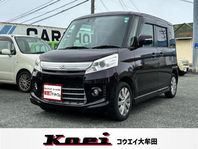 スペーシアカスタムXS スマートフォン連携ナビゲーション☆片側電スラ☆Pスタート☆