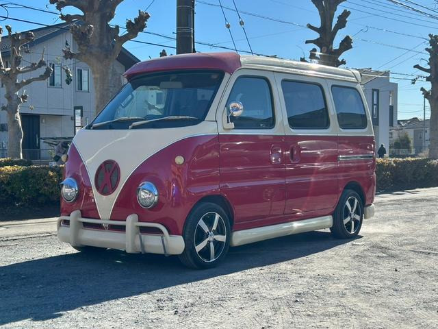 エブリイワゴンインタークーラー付ターボ車 キーレスキー フルフラットシート エアコン ETC