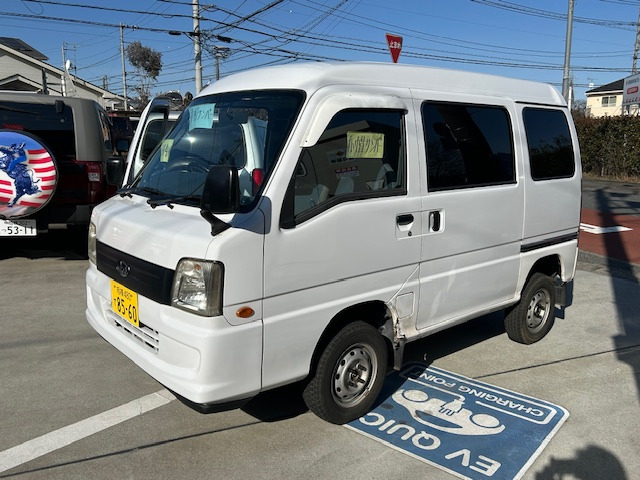 サンバーVB 4WD赤帽低走行 希少なバン 5F、4WD