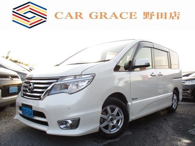 セレナ2.0 ハイウェイスター S-HYBRID アドバンスドセーフティパッケージ後期型 エマブレ ナビTV 両自動ドア