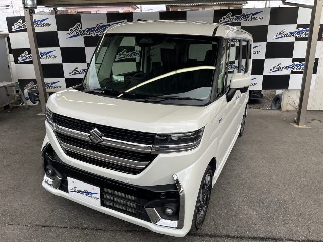 スペーシアカスタム ハイブリッド(HYBRID) XSターボ 純正9インチ地デジナビ 全方位...