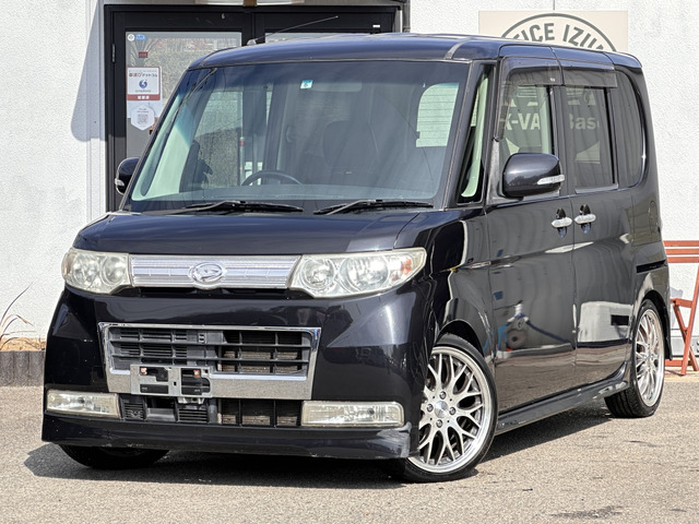 ダイハツ タントカスタム X 車検令和8年6月・ダウンサス・ナビETC の