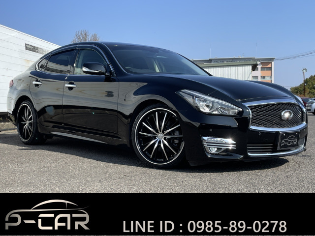 フーガ 2.5 250VIP 全周囲カメラ☆黒革シート☆ナビ地デジ