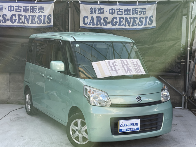 スペーシア G 1年保証・ナビTV・Bカメラ・スマートキ