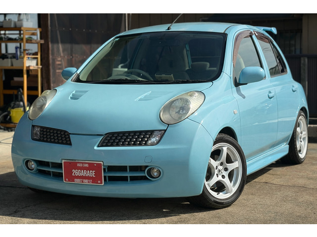 マーチ1.2 12EIMPULマフラー ローダウンサス