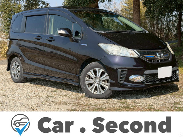 フリードハイブリッド 1.5 ジャストセレクション 社外ナビ 半革シート 両側電動スライド