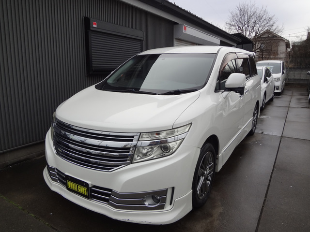 エルグランド 2.5 ライダー 黒本革シート マニュアルシート 社外ナビ TV 後席モニタ...